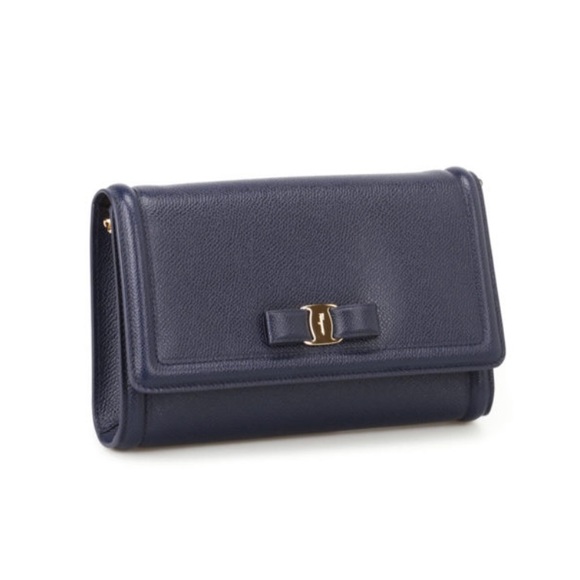 Salvatore Ferragamo Vera Bow Leather Mini Bag - Picture 1 of 6